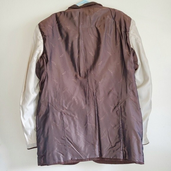 KITON Cashmere Plaid 3 Button Windowpane Brown Red Blazer Jacket Coat 52 IT 42 U - Picture 4 of 16